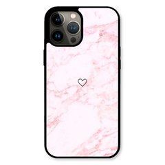 Чехол &laquo;Heart and pink marble&raquo; на iPhone 12|12 Pro арт.1471
