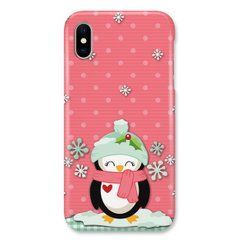 Новогодний чехол &laquo;Penguin&raquo; на iPhone X|Xs арт. 1576