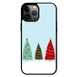 Новогодний чехол «Christmas trees on the hill» на iPhone 15 Pro арт. 1218