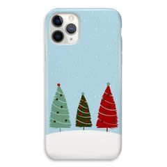 Новогодний чехол «Christmas trees on the hill» на iPhone 11 Pro арт. 1218