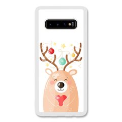 Новогодний чехол «Deer» на Samsung S10 Plus арт. 1174