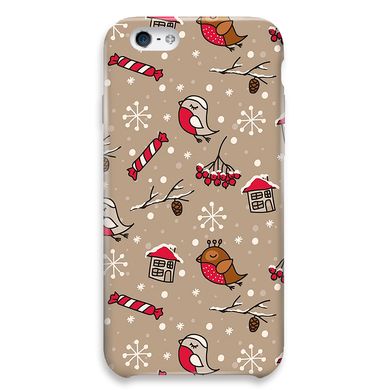 Новорічний чохол «Christmas birds» на iPhone 5|5s|SE арт. 1172