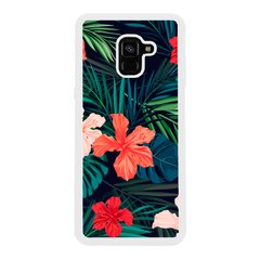 Чехол «Tropical flowers» на Samsung А8 Plus 2018 арт. 965