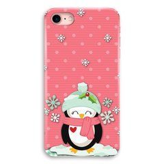 Новогодний чехол &laquo;Penguin&raquo; на iPhone 7|8|SE 2 арт. 1576
