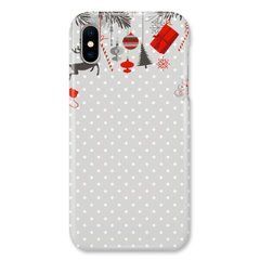 Новогодний чехол &laquo;Christmas abstraction&raquo; на iPhone X|Xs арт. 1512