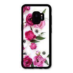 Чехол &laquo;Pink flowers&raquo; на Samsung S9 арт. 944
