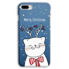 Новорічний чохол &laquo;Christmas cat&raquo; на iPhone 7+|8+ арт. 1594