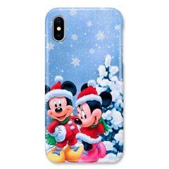 Новогодний чехол &laquo;Mickey Mouse and Minnie Mouse&raquo; на iPhone Xs Max арт. 1906