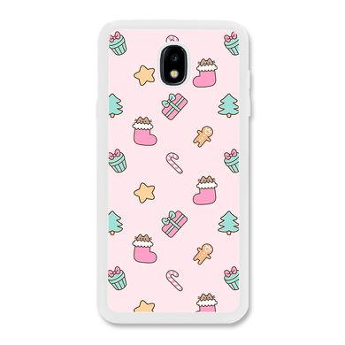 Новорічний чохол «Pink christmas» на Samsung J5 2017 арт. 1182