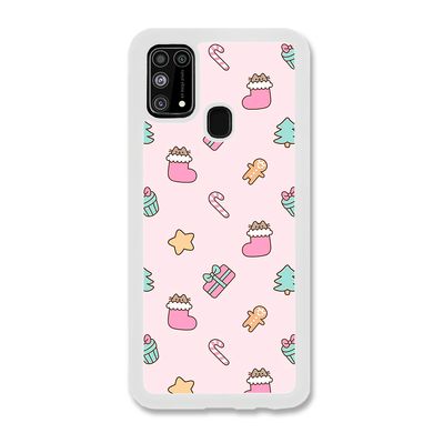 Новогодний чехол «Pink christmas» на Samsung M31 арт. 1182