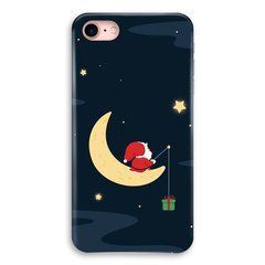 Новогодний чехол &laquo;Santa Claus on the moon&raquo; на iPhone 7|8|SE 2 арт. 1497