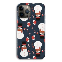 Новогодний чехол «Snowmens» на iPhone 15 Pro арт. 1489