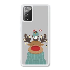 Новорічний чохол «Deer and penguin» на Samsung Note 20 арт. 1485