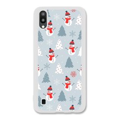 Новогодний чехол «Snowmen» на Samsung M10 арт. 1171