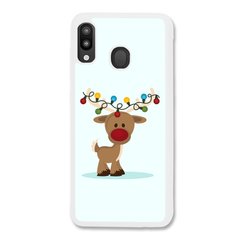 Новорічний чохол «Deer with garland» на Samsung A30 арт. 1216