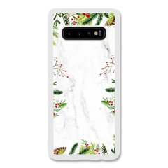 Новогодний чехол «Marble berries» на Samsung S10 Plus арт. 1178