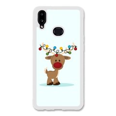 Новорічний чохол «Deer with garland» на Samsung A10s арт. 1216