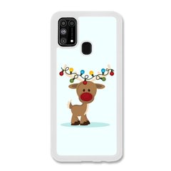 Новорічний чохол «Deer with garland» на Samsung M31 арт. 1216