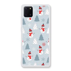 Новогодний чехол «Snowmen» на Samsung Note 10 Lite арт. 1171