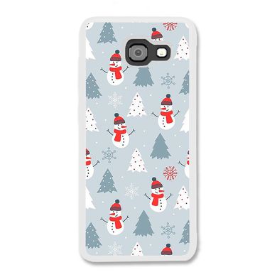 Новорічний чохол «Snowmen» на Samsung A5 2017 арт. 1171