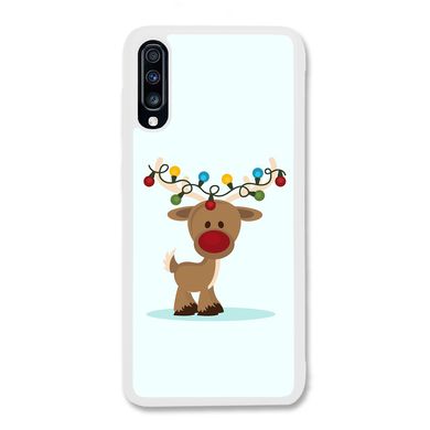 Новорічний чохол «Deer with garland» на Samsung A70s арт. 1216