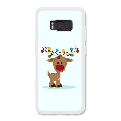 Новогодний чехол «Deer with garland» на Samsung S8 арт. 1216