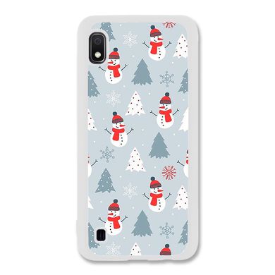 Новорічний чохол «Snowmen» на Samsung A10 арт. 1171