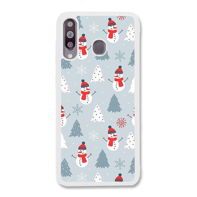 Новогодний чехол «Snowmen» на Samsung A40s арт. 1171