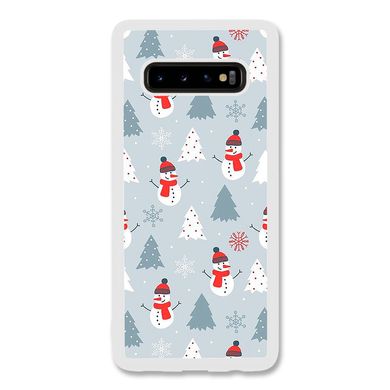 Новогодний чехол «Snowmen» на Samsung S10 арт. 1171