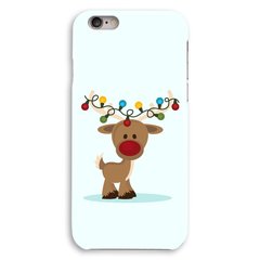 Новорічний чохол «Deer with garland» на iPhone 6|6s арт. 1216