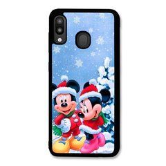 Новогодний чехол &laquo;Mickey Mouse and Minnie Mouse&raquo; на Samsung A40 арт. 1906