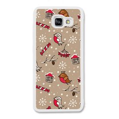 Новогодний чехол «Christmas birds» на Samsung A3 2016 арт. 1172