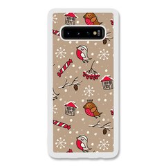 Новорічний чохол «Christmas birds» на Samsung S10 арт. 1172