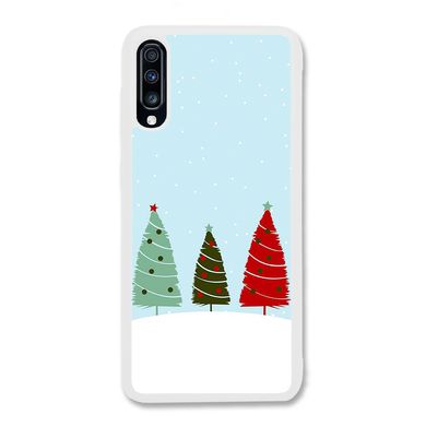 Новорічний чохол «Christmas trees on the hill» на Samsung A70s арт. 1218