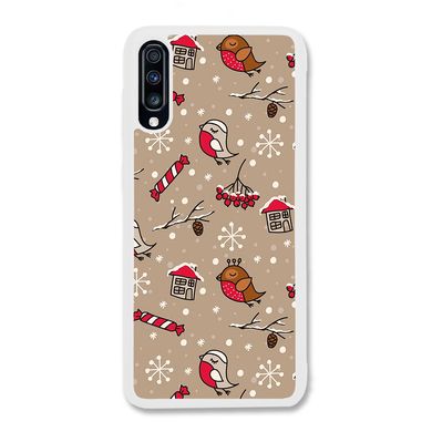 Новогодний чехол «Christmas birds» на Samsung A70 арт. 1172