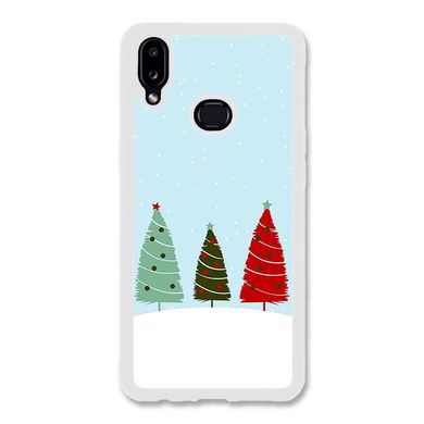 Новогодний чехол «Christmas trees on the hill» на Samsung A10s арт. 1218