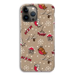 Новогодний чехол «Christmas birds» на iPhone 15 Pro арт. 1172