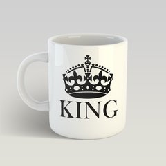 Чашка белая «King» арт.0009