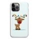 Новогодний чехол «Deer with garland» на iPhone 14 Pro арт. 1216