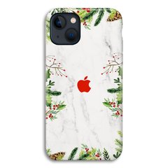 Новогодний чехол «Marble berries» на iPhone 13 mini арт. 1178