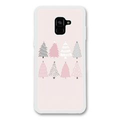 Новогодний чехол «Christmas trees» на Samsung A8 Plus 2018 арт. 1493