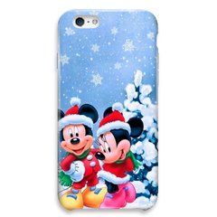 Новогодний чехол &laquo;Mickey Mouse and Minnie Mouse&raquo; на iPhone 5|5s|SE арт. 1906