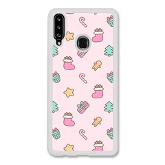 Новогодний чехол «Pink christmas» на Samsung A20s арт. 1182