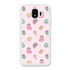 Новорічний чохол «Pink christmas» на Samsung J4 2018 арт. 1182