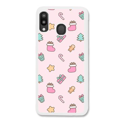 Новогодний чехол «Pink christmas» на Samsung A40 арт. 1182