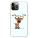 Новогодний чехол «Deer with garland» на iPhone 14 Pro арт. 1216