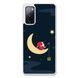 Новорічний чохол &laquo;Santa Claus on the moon&raquo; на Samsung S20 FE арт. 1497