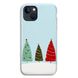 Новогодний чехол «Christmas trees on the hill» на iPhone 13 mini арт. 1218