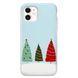 Новогодний чехол «Christmas trees on the hill» на iPhone 12 mini арт. 1218