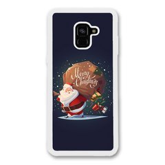 Новогодний чехол «Santa Claus» на Samsung A8 Plus 2018 арт. 1175